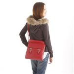 Jacky&Celine（ジャッキー&セリーヌ） バックルショルダーバッグ 902-1 ROSSO