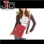 Jacky&Celine（ジャッキー&セリーヌ） バックルショルダーバッグ 902-1 ROSSO