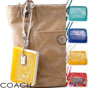 COACH(コーチ) レザースモールウォレット POPPY SV/MC-Multi