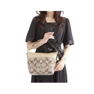 COACH(コーチ) シグネチャー ミディアムショルダーバッグ 11957 Camel(BKHCA) 第2画像