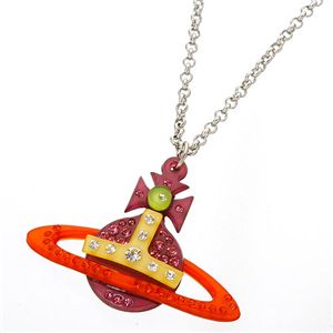 Vivienne Westwood（ヴィヴィアン・ウエストウッド） オーブネックレス MULTI 2374 1015 001 オレンジ×ピンク