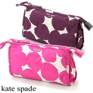 kate spade(ケイト・スペード) ナイロンポーチ 543 Purple Lake/Cream