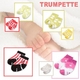 【キッズ・ベイビー雑貨】TRUMPETTE（トランペット） ベビーソックス 同柄6色セット GPWG-B Girl