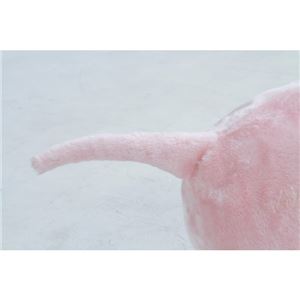 ぬいぐるみチェア/人形型椅子 【ブタ型】 幅23cm 着座可 〔おもちゃ リビング 子供部屋〕