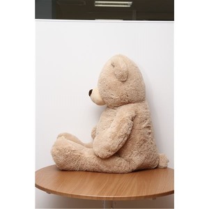 子供用 ぬいぐるみ/人形 【熊型 ベージュ】 幅50cm 〔おもちゃ 子ども部屋〕