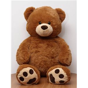 子供用 ぬいぐるみ/人形 【熊型 ブラウン】 幅50cm 〔おもちゃ 子ども部屋〕