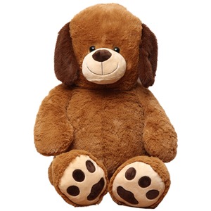 子供用 ぬいぐるみ/人形 【犬型 ブラウン】 幅45cm 〔おもちゃ 子ども部屋〕