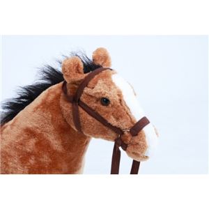 ぬいぐるみチェア/人形型椅子 【馬型】 幅23cm 着座可 〔おもちゃ リビング 子供部屋〕
