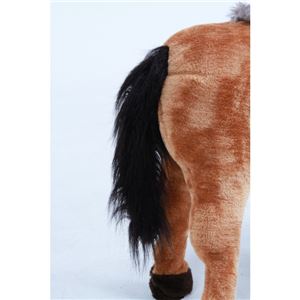 ぬいぐるみチェア/人形型椅子 【馬型】 幅23cm 着座可 〔おもちゃ リビング 子供部屋〕