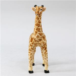 ぬいぐるみチェア/人形型椅子 【キリン型】 幅24cm 着座可 〔おもちゃ リビング 子供部屋〕