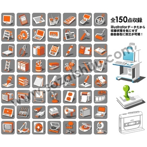 「クールアイコン素材集５」CD-ROM/Illustrator版