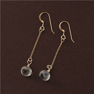 グリーンアメジスト14KGFピアス