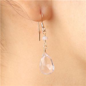 ピンクアメジスト&エチオピア産プレシャスオパール 14KGFピアス