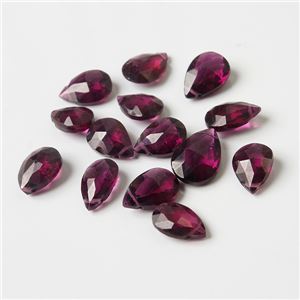 ロードライトガーネット14KGFピアス