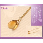 恋愛力UP↑↑モテLoving goldピアス（シトリン）