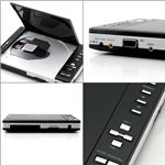 SDカードスロット＆USBポート搭載 コンパクトDVDプレーヤー HT-370A ブラック
