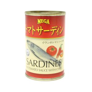 MEGA トマトサーディン イワシのトマトソース煮（唐辛子入り）155g 48個セット