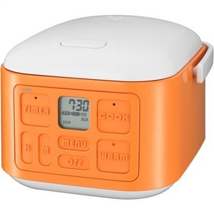サンヨー 3合炊飯器　vita cube ECJ-XQ30　オレンジ