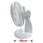 充電式扇風機 LEDライト付き