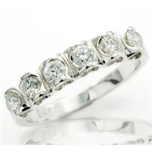 鑑別書付!天然ダイヤモンドリングdr3569 0.60ct K18WG