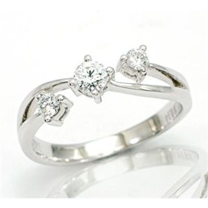 鑑別書付!天然ダイヤモンドリングwra727 0.32ct K18WG