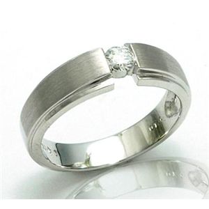 鑑別書付!天然ダイヤモンドリングdr4320 0.14ct K18WG