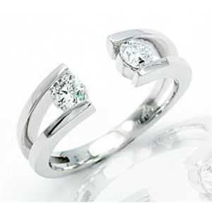 鑑別書付!天然ダイヤモンドリングwra306 0.40ct K18WG