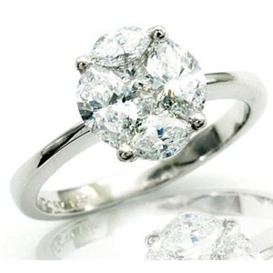 �ӕʏ��t�I�V�R�_�C�������h�����Owra620  0.98ct  0.30ct   K18WG	