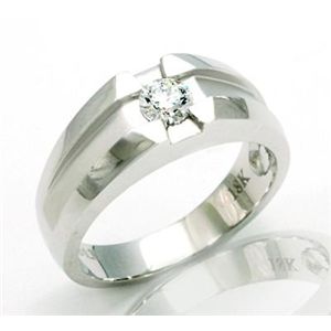 鑑別書付!天然ダイヤモンドリングwra662 0.30ct K18WG