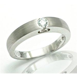 鑑別書付!天然ダイヤモンドリングwra669 0.11ct K18WG