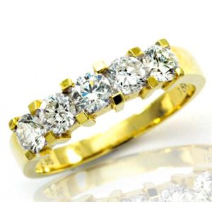 鑑別書付!天然ダイヤモンドリングwra195 0.96ct K18YG