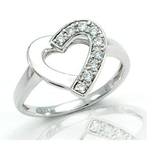 鑑別書付!天然ダイヤモンドリングdr4231 0.30ct K18WG