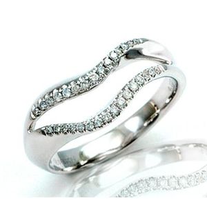 鑑別書付!天然ダイヤモンドリングdr4299 0.127ct K18WG