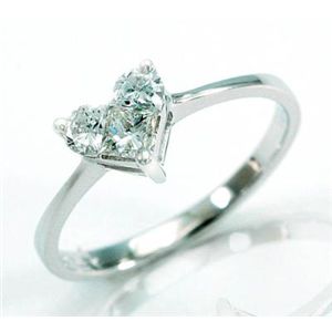 鑑別書付!天然ダイヤモンドリングdr4434 0.39ct K18WG