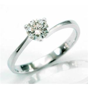 鑑別書付!天然ダイヤモンドリングdr4435 0.39ct K18WG