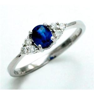 �ӕʏ��t�I�V�R�u���[�T�t�@�C�A0.48ct*�_�C�������h�����O0.09ct  sr357  K18WG	