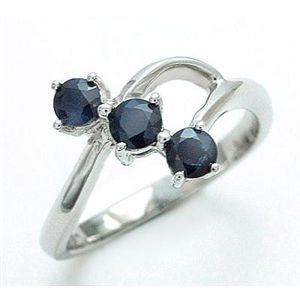 鑑別書付!天然ブルーサファイアリング0.60ct * sr228 K18WG