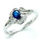 �ӕʏ��t�I�V�R�u���[�T�t�@�C�A0.29ct*�_�C�������h�����O0.10ct  sr264  K18WG