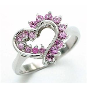 鑑別書付!天然ピンクサファイアリング 0.40ct * sr125 K18WG