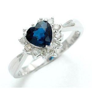 鑑別書付!天然ブルーサファイア 1.00ct * ダイヤモンド 0.26ct リング * K18WG