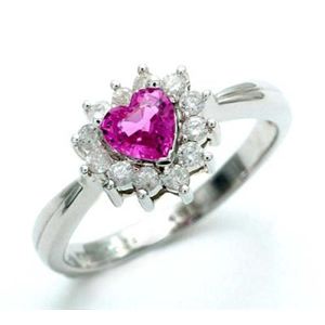 鑑別書付!天然ピンクサファイア0.43ct*ダイヤモンドリング0.26ct sr257 K18WG