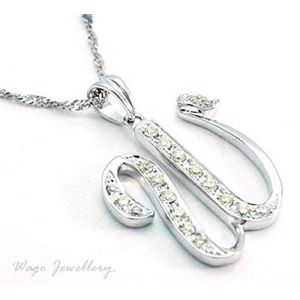 ���ӕʏ��t�I�V�R�_�C�������h �uW�v �l�b�N���X wpa478  0.21ct  K18WG	