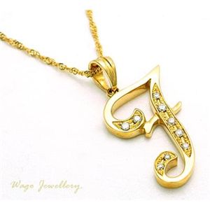 ���ӕʏ��t�I�V�R�_�C�������h �uF�v �l�b�N���X wpa488  0.07ct  K18YG	