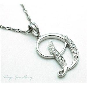 ���ӕʏ��t�I�V�R�_�C�������h �uD�v �l�b�N���X wpa508  0.08ct  K18WG	