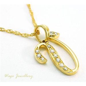 ���ӕʏ��t�I�V�R�_�C�������h �uV�v �l�b�N���X wpa521  0.08ct  K18YG	