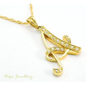 ���ӕʏ��t�I�V�R�_�C�������h �uA�v �l�b�N���X wpa526  0.12ct  K18YG	