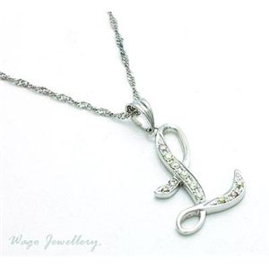 ●鑑別書付!天然ダイヤモンド 「L」 ネックレス wpa540 0.10ct K18WG