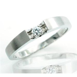 鑑別書付!天然ダイヤモンドリングdr3688 0.07ct K18WG