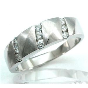 鑑別書付!天然ダイヤモンドリングdr4063 0.26ct K18WG