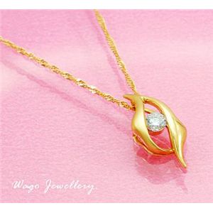 ���ӕʏ��t�I�V�R�_�C�������h  �l�b�N���X * wpa92   0.17ct   K18YG	